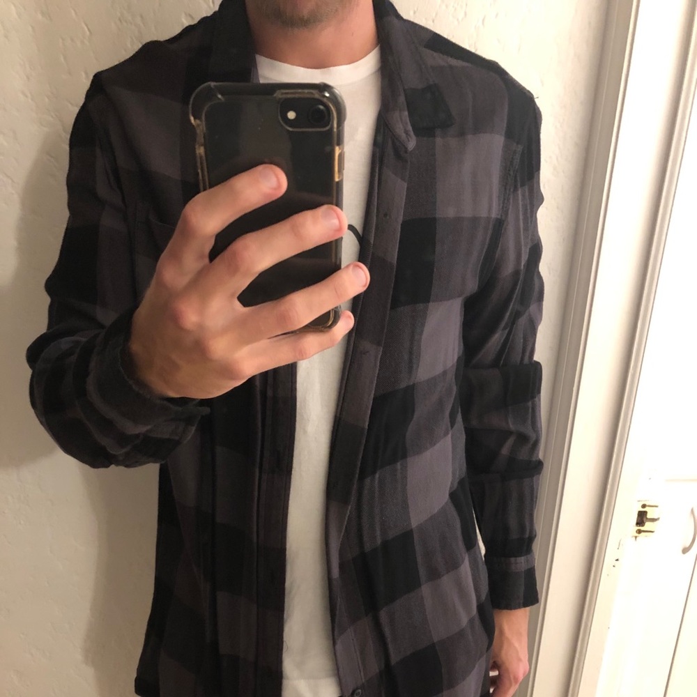 The Rail Black Plaid (Long).
